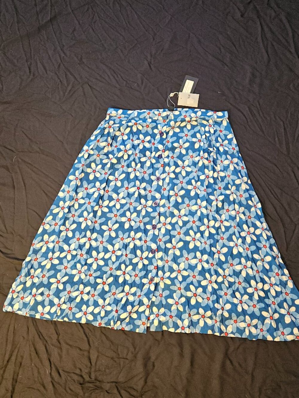 Button down floral skirt